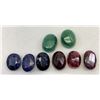 Image 2 : Natural Rough Gemstones Cut And Polished, Emerald - 18.15 CT, Brazil, Sapphire - 15.9 CT, Madagascar
