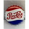 Image 1 : 1993 Pepsi Cola 19" Diameter Bottle Cap Sign In Good Condition