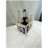Image 2 : Vintage Pepsi Cola 6-Pack Plastic Carrying Case Filled With Vintage Bottles