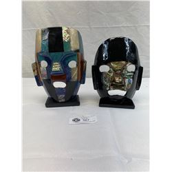 Abalone And Onyx Stone Mask And A Mayan Abalone Shell Inlay Face Mask ...