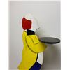 Image 2 : Vintage 40" T Silhouette Of Butler Holding A Tray