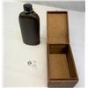 Image 2 : Old Wooden Cigar Box And Flask