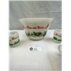 Image 2 : Nice Tom And Jerry Punch Bowl Set By Anchor Hocking
