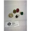 Image 1 : Lot Of 5 Vintage Ladies Rings