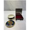 Image 2 : Nice Vintage Small Dresser Box Plus Another Lidded Dish
