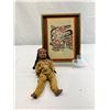 Image 1 : Nice Framed Native Richard Hunt Print Plus Vintage Native Doll