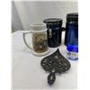 Image 2 : Vintage Decorative Kitchen Lot of Mugs, Canisters, Trivet And Brass Lobster Spoon Holder