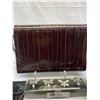 Image 2 : Nice Lot Of 3 Vintage Purses Plus Decorative Napkin Ring Holders In Case