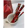Image 4 : Vintage Leather Coca-Cola Carrying Bag Plus Cups And Pencils