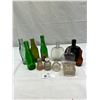 Image 1 : Vintage Lot Of Old Bottles, Flasks, Etc.