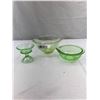 Image 1 : 3 Nice Pieces Of Vintage, Vaseline Glass