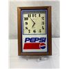 Image 1 : Nice 10"x15" Pepsi Wall Clock In Good Working Order