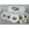 Image 1 : LIMOGES FRANCE FISH SET ten pieces, hand pain