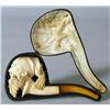 Image 1 : FIGURAL MEERSCHAUM PIPE 7 7/8" long, early 20