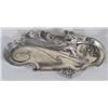 Image 2 : ART NOUVEAU SILVERPLATED DRESSER TRAY, 14" lo
