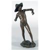 Image 1 : BRONZE FIGURE OF BOY PLAYING WITH CRAB signed