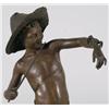 Image 2 : BRONZE FIGURE OF BOY PLAYING WITH CRAB signed