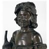 Image 2 : BRONZE FIGURE OF MAIDEN signed indistinctly,