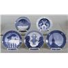 Image 1 : ROYAL COPENHAGEN CHRISTMAS PLATES (5), 1909-1