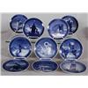 Image 1 : ROYAL COPENHAGEN CHRISTMAS PLATES (10), 1940-