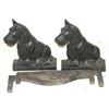 Image 1 : PAIR OF CAST IRON SCOTTY DOG ANDIRONS, 13 3/4