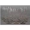 Image 1 : SET OF 12 ANTIQUE GLASS FLUTES 18th century r