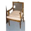 Image 1 : CONTINENTAL NEOCLASSICAL ARMCHAIR with caned