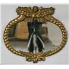 Image 1 : ITALIAN GILTWOOD MIRROR with cornucopias 32"