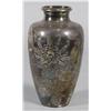 Image 1 : JAPANESE SILVER VASE with floral designs 12"