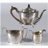 Image 1 : GEORGE III 4 PIECE STERLING TEA SET the sugar