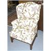 Image 1 : GEORGE III STYLE WINGBACK CHAIR with crewel w