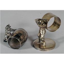 VICT SILVERPLATE NAPKIN RINGS Kate Greenaway