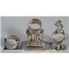Image 1 : VICT SILVERPLATE NAPKIN RINGS THREE: Two Cupi