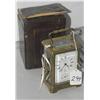 Image 1 : FRENCH CARRIAGE CLOCK with leather case,, CON