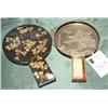 Image 1 : JAPANESE BRONZE MIRROR WITH LACQUERWARE CASE,