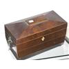 Image 1 : REGENCY MAHOGANY TEA CADDY, with two fitted c