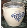 Image 1 : 1 STONEWARE CROCK with cobalt decoration, 10"