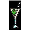 Image 1 : Romero Britto "Black Martini" Hand Signed Limited Edition Giclee on Canvas; Auth