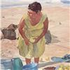 Image 2 : William Nelson, "Mexican Fruit Vendor" Limited Edition Serigraph, Hand Signed by