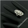 Image 8 : Art Deco Platinum 1.20 ctw Old European Diamond Long Filigree Dinner Ring