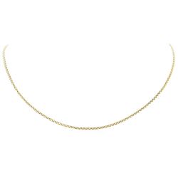 18 Inch Rounded Popcorn Link Chain - 14KT Yellow Gold