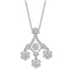 18k White Gold 1.40CTW Diamond Pendant, (SI1 /H-I)