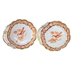 English 19th C Scalloped Dishes