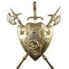 Image 1 : Renaissance Revival Metal Coat of Arms Shield
