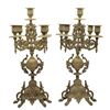 Image 1 : Pair of Elaborate Italian Bronze Candlesticks