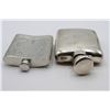 Image 3 : (2) Flasks, One Sterling Silver, 5.5 OZT.