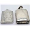 Image 6 : (2) Flasks, One Sterling Silver, 5.5 OZT.