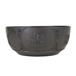 Wedgwood Black Jasper Bowl with Classical Relief