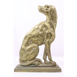 19th C. Bronze Dog Door Stop