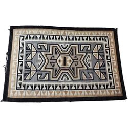 Geometric Woven Navajo ? Wool Rug